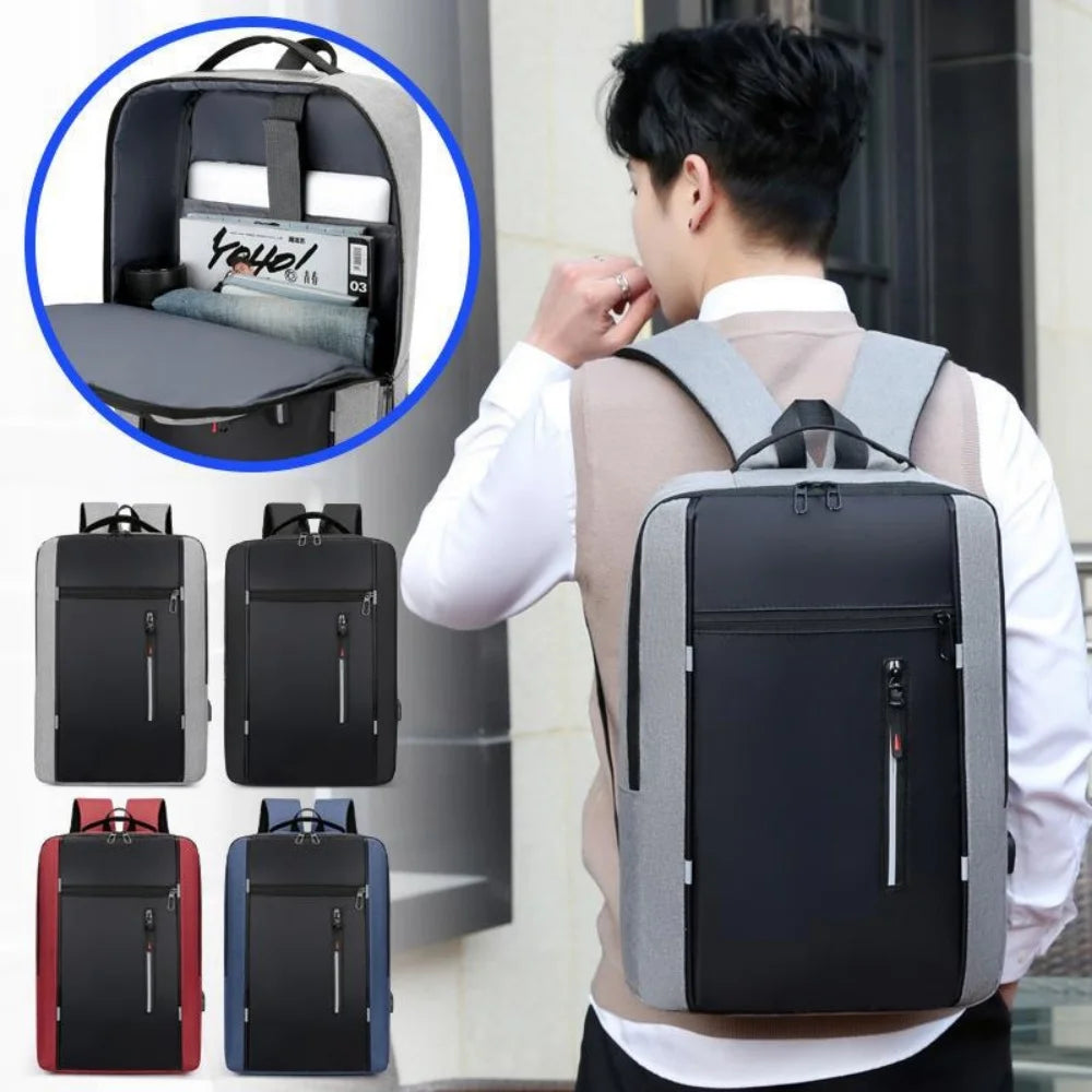 Waterproof Business Backpack Men USB School Backpacks 15.6 Inch Laptop Backpack Large Capacity Bagpacks for Men Back Pack Bags