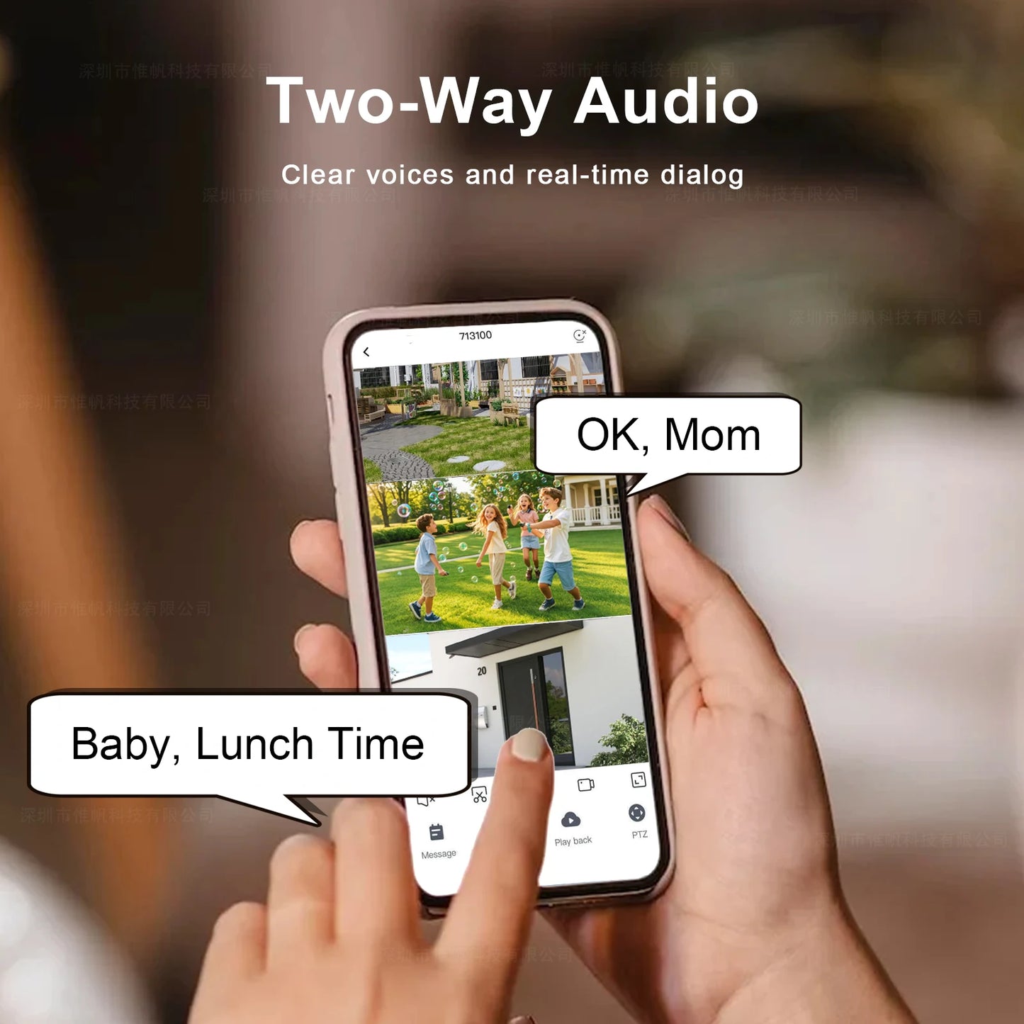 ANSVICAM 10K 20MP HD Four Screens WiFi IP Camera Wireless Outdoor PTZ Four Lens Human Auto Tracking Surveillance Cameras FFVideo