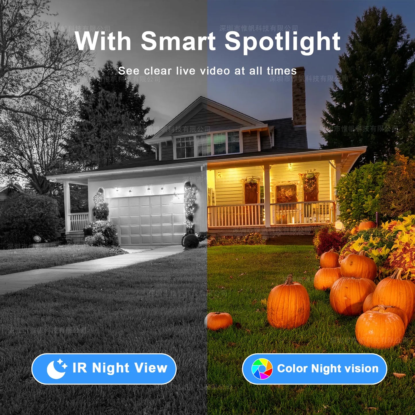 ANSVICAM 10K 20MP HD Four Screens WiFi IP Camera Wireless Outdoor PTZ Four Lens Human Auto Tracking Surveillance Cameras FFVideo